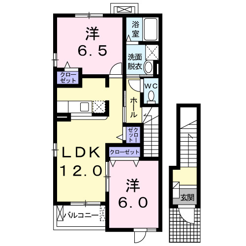 カレントヴィラＣの間取り|間取図