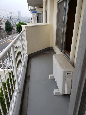 東急たなドエルリングA棟のバルコニー