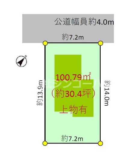【土地図】 | 北本市二ツ家　住宅用地 | 現在上物がありますが解体更地渡しとなります。