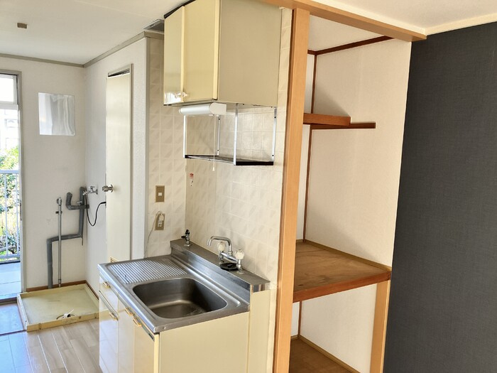 熊本市中央区新大江３丁目のアパートのキッチン