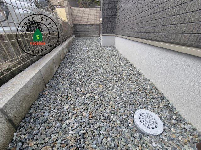 福岡市東区三苫6丁目第1-2棟（1号棟）の庭|お庭で自由な時間を過ごせます。