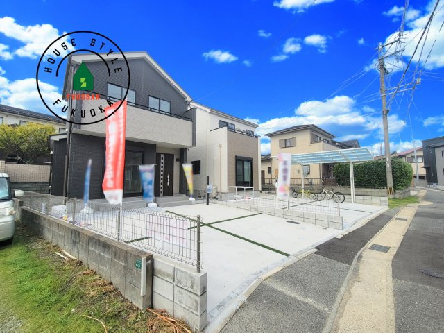 福岡市東区三苫6丁目第1-2棟（1号棟）の前面道路含む現地写真|見学の時間などお気軽にお問い合わせ下さい。