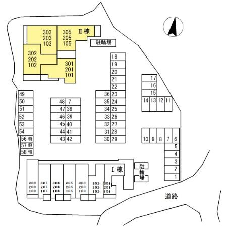 DiosPersimmon長泉　Ⅱ棟の区画図