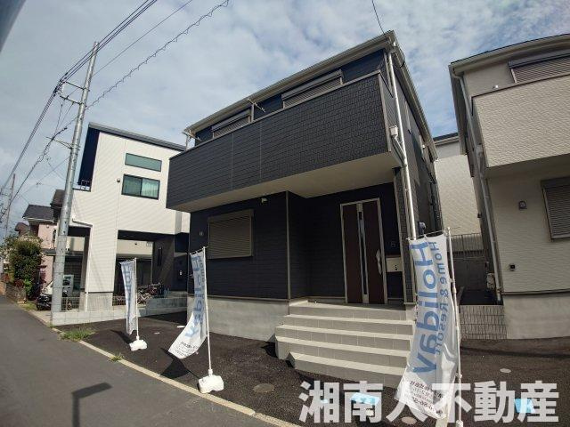 茅ヶ崎市赤羽根　新築戸建の外観|外観は落ち着いています