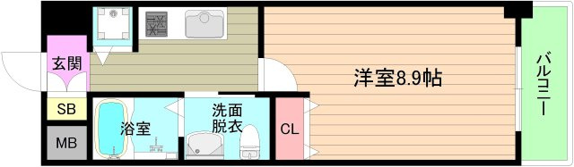 大阪市都島区都島南通２丁目の賃貸マンションの間取り