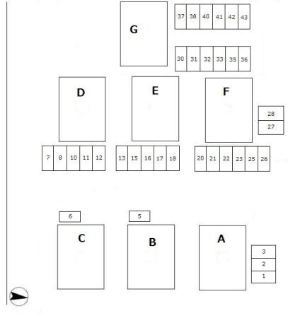 コートエスペランサ　Eの区画図