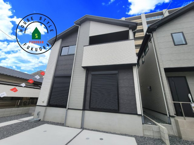 糟屋郡粕屋町仲原第4-2棟（1号棟）　の外観|デザイン性のある外観です。