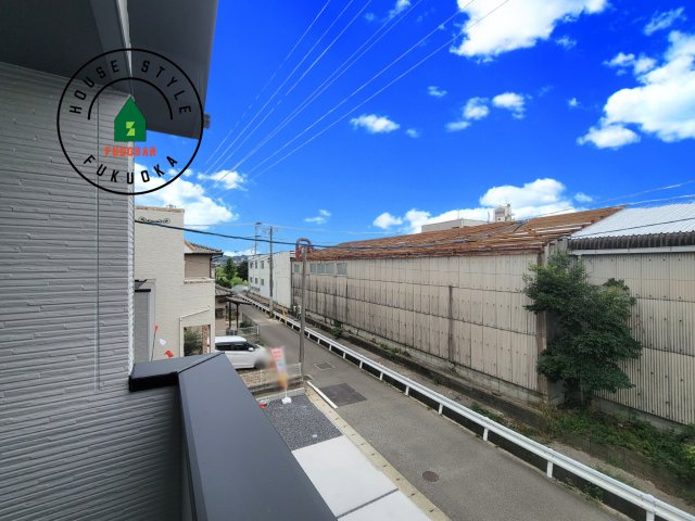 糟屋郡粕屋町仲原第4-2棟（1号棟）　の展望|窓から緑が見える物件も魅力的です。