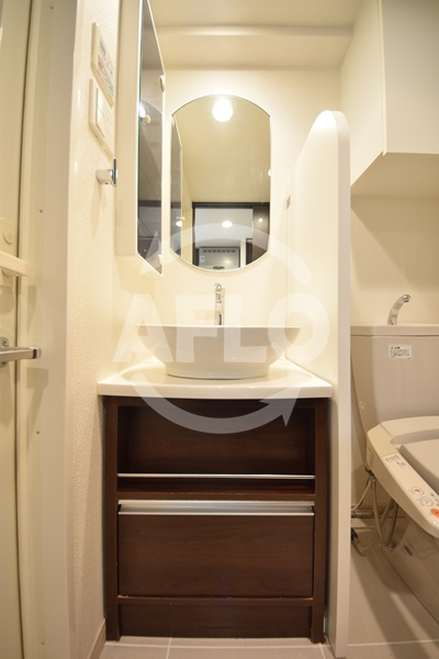 アーデン堺筋本町の洗面所|アーデン堺筋本町　おしゃれな洗面台