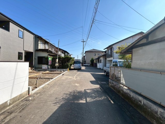 リーブルガーデン　一宮市三条　全1区画分譲の前面道路含む現地写真|■前面道路　■ヤマダ不動産　株式会社リライフ　
■夢のマイホーム購入をフルサポートします！
