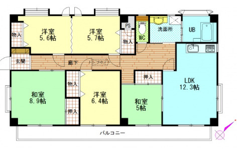 Ｓ＆Ｔマンションの間取り