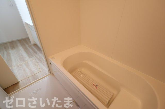 《仲介手数料無料》西区大字指扇2856-94新築一戸建てLIGAREの浴室|撮影日 2025年12月5日 11:00 晴れ
