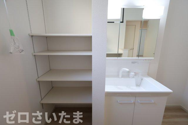 《仲介手数料無料》西区大字指扇2856-94新築一戸建てLIGAREのランドリースペース|撮影日 2025年12月5日 11:00 晴れ