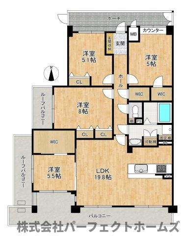 ステイツ枚方長尾ヒルズの間取り