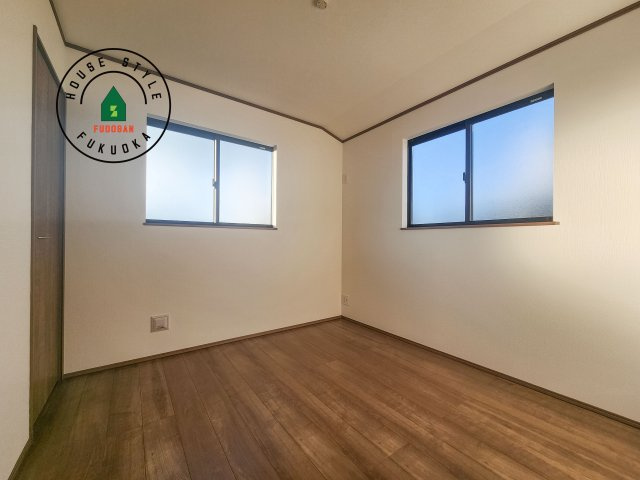 筑紫野市二日市北6丁目第1-2棟（A号棟）の和室|将来的に、琉球畳を引きまして和室風にすることも可能です。