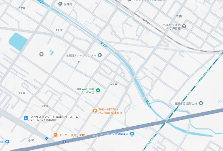 栗東市小柿　第1期　新築一戸建ての地図