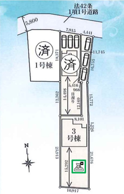 【区画図】 | 佐波郡玉村町板井　新築住宅