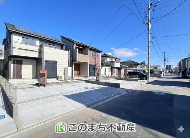 ブルーミングガーデン宇都宮市六道町2期　2号棟の前面道路含む現地写真|前面道路含む現地写真