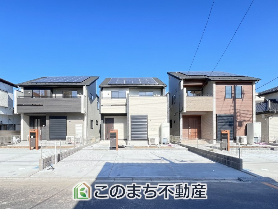 ブルーミングガーデン宇都宮市六道町2期　2号棟の駐車場|お車並列３台分ご用意しております♪
