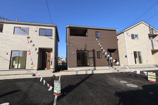 《仲介手数料無料》西区大字飯田新田614(2号棟)新築一戸建てクレイドルガーデンの外観|撮影日 2025年12月1日 14:00 晴れ