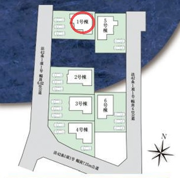 【区画図】 | ファーストタウン北葛城郡第５広陵町大野 | 区画図