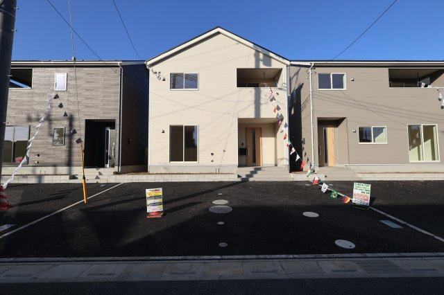 《仲介手数料無料》西区大字飯田新田614新築一戸建てクレイドルガーデンの外観|撮影日 2025年12月1日 14:20 晴れ