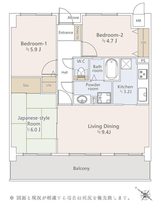 サーパス藤沢湘南台第2の間取り