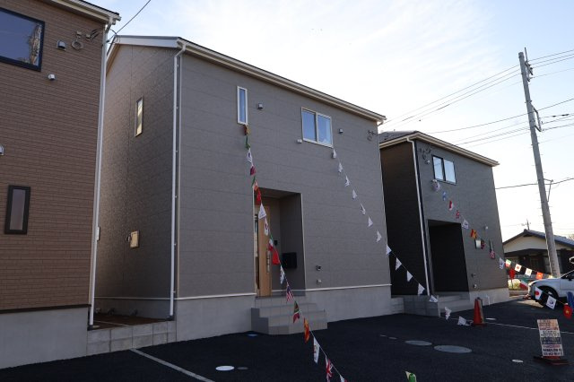 《仲介手数料無料》西区大字飯田新田614新築一戸建てクレイドルガーデンの外観|撮影日 2025年12月1日 15:00 晴れ