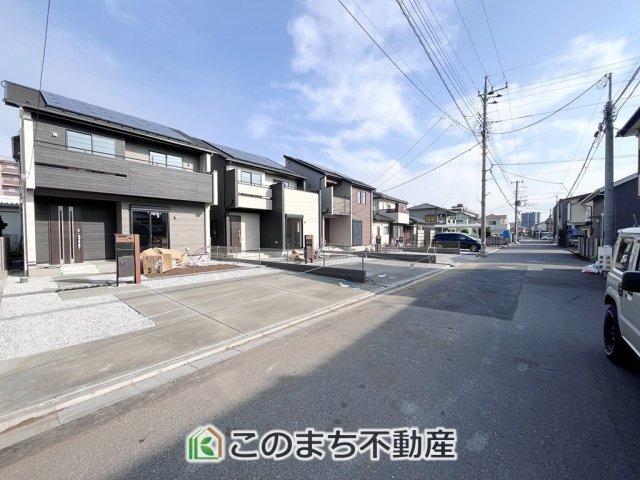 ブルーミングガーデン宇都宮市六道町2期　3号棟の前面道路含む現地写真|前面道路含む現地写真