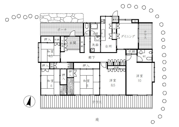 【間取り】 | 伊豆急荻分譲地　戸建