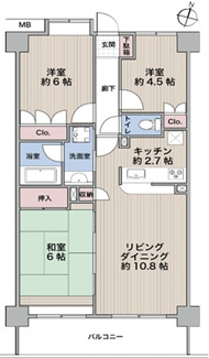 【間取り】 | エクレール豊春Ⅲ