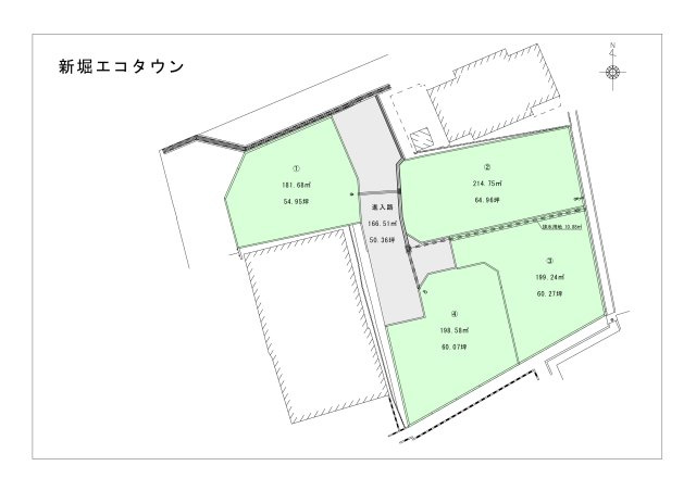 新堀エコタウンの区画図