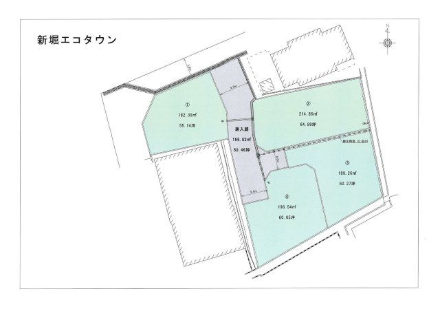 新堀エコタウンの区画図