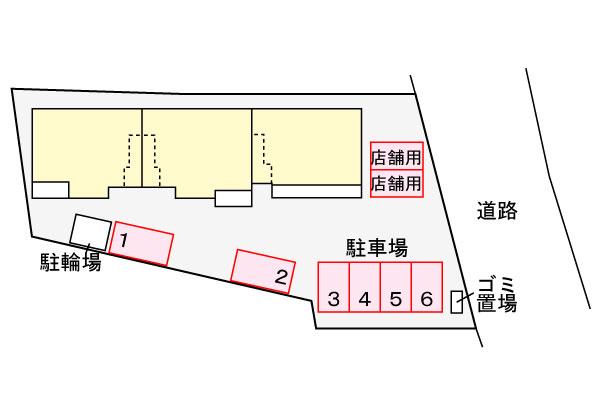 ＫＫハイツの駐車場|駐車場