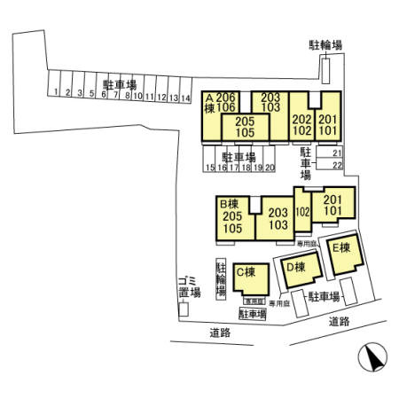 クレストフォーチュン Cの地図