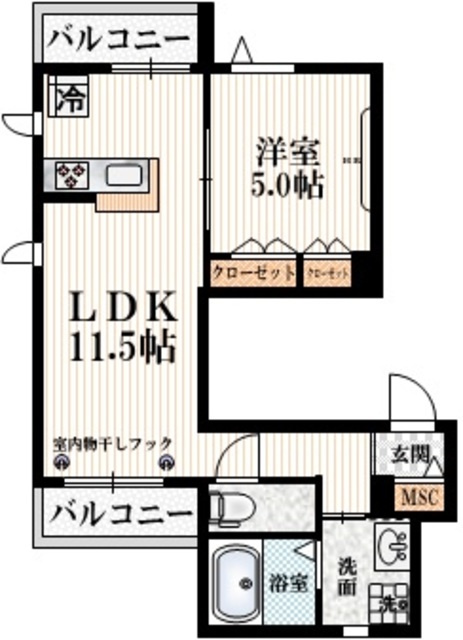 フェリス経堂の間取り