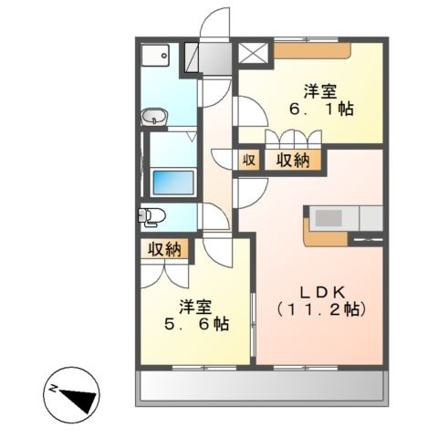 パサニアコートの間取り