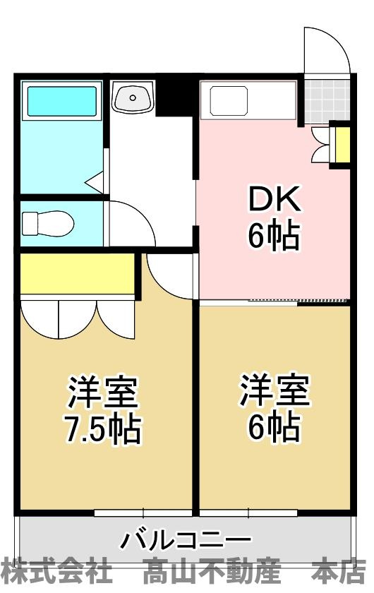 カーサＯＺＯＮＯBの間取り