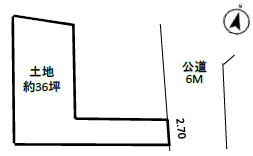 厚木市妻田西　中古戸建の区画図