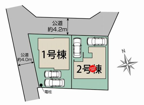 【前面道路含む現地写真】 | 【仲介手数料０円】平塚市南金目　新築一戸建て　全2棟 | 平塚市南金目　新築一戸建て　全2棟