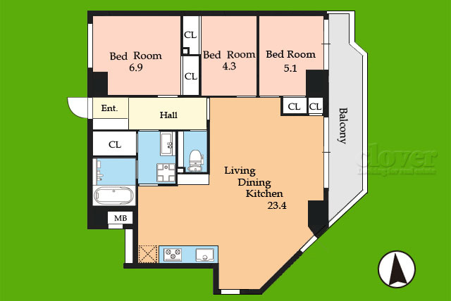 【間取り】 | エクセルシオール世田谷桜丘 | ～即日のご見学可能～　お問合せはお気軽にどうぞ。
