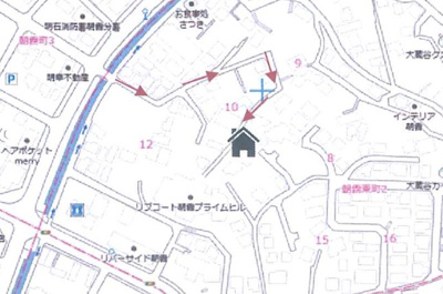 【地図】 | 明石市朝霧東町2丁目　新築戸建　仲介手数料無料！ | 明石市朝霧東町2　新築　仲介手数料無料