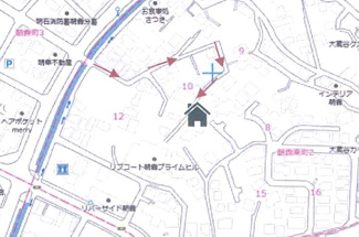 【地図】 | 明石市朝霧東町2丁目　新築戸建　仲介手数料無料！ | 明石市朝霧東町2　新築　仲介手数料無料