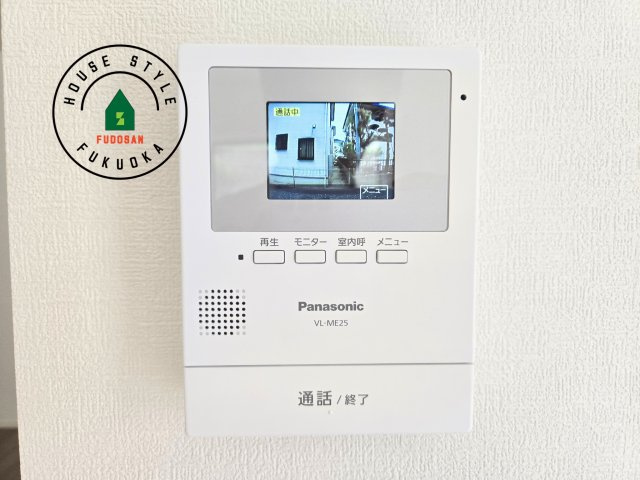 糸島市篠原西1丁目第2-2棟（2号棟）　のセキュリティ|外出中も来訪者をカラー画面と音声でしっかり録画します。在宅時にも鮮明なモニターでしっかり相手を確認できます！