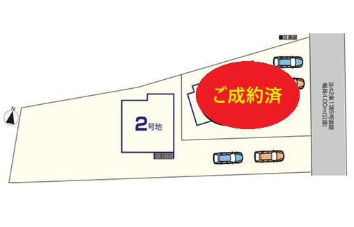 糸島市篠原西1丁目第2-2棟（2号棟）　の区画図|配置図（2号棟）