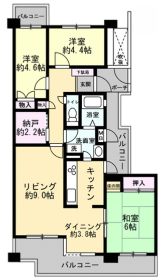 【間取り】 | アジュール二色の浜
