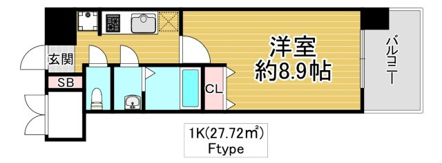 大阪市城東区鴫野東２丁目の賃貸マンションの間取り