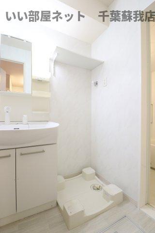 ベイヒルズの洗面所|洗濯機置場