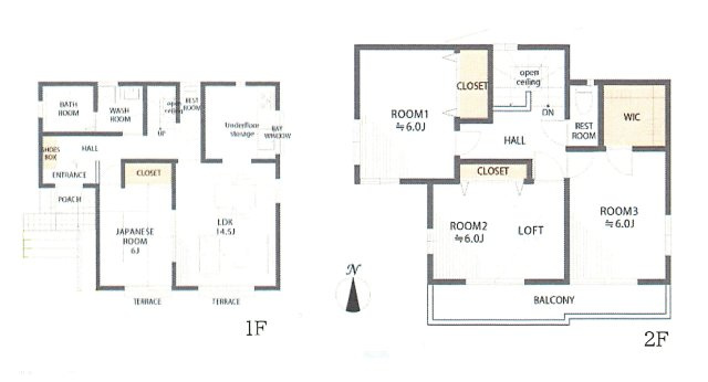 青梅市畑中3丁目　中古戸建の間取り