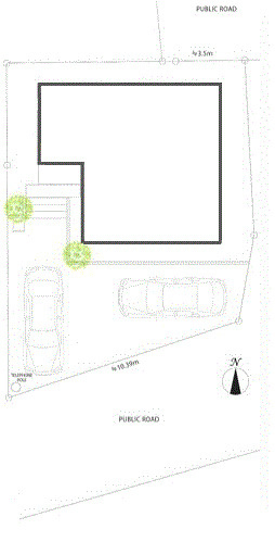 青梅市畑中3丁目　中古戸建の区画図